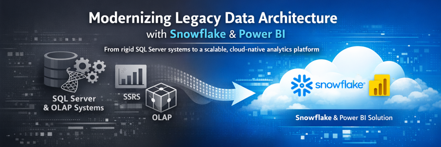 Modernizing Legacy Data Architecture with Snowflake and Power BI